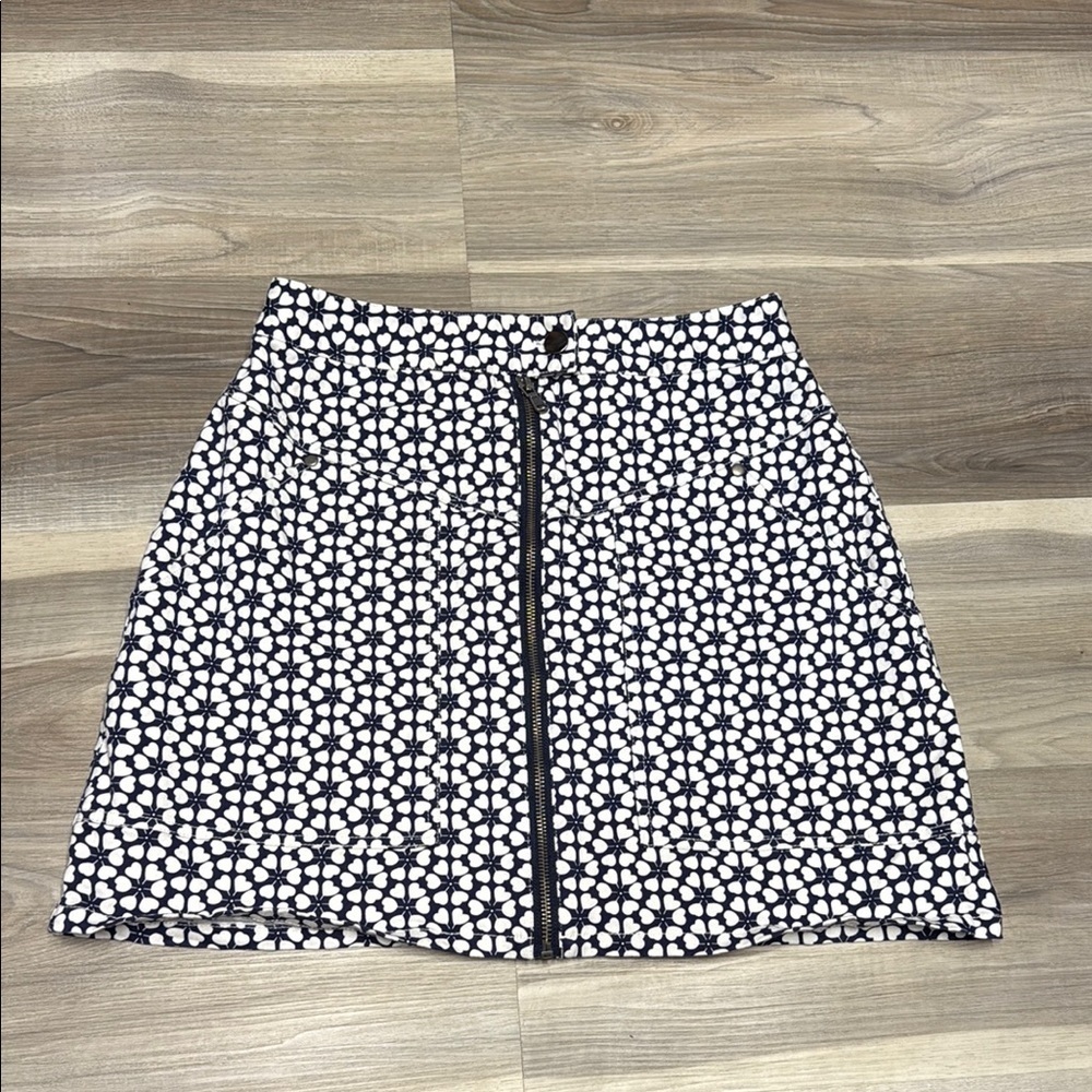 🏴 Rebecca Minkoff Black and White A-Line Mini Skirt size 8
